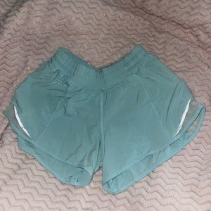 light blue lululemon shorts